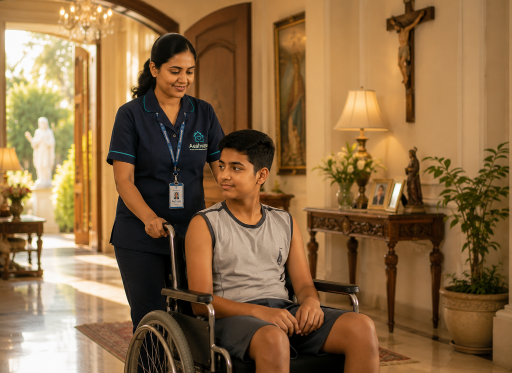 teenager wheelchair